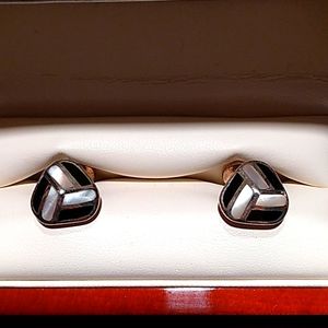Robert Talbott Sterling Silver Cufflinks